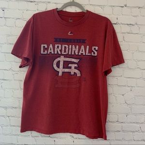 Majestic Saint Louis Cardinals mens short sleeve graphic tee shirt | size Large